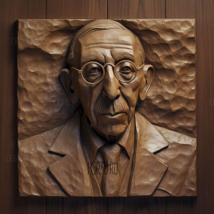 Igor Stravinsky 4 stl model for CNC